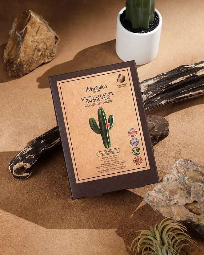 Маска тканевая с маслом кактуса JMsolution Europe Believe In Nature Cactus Mask