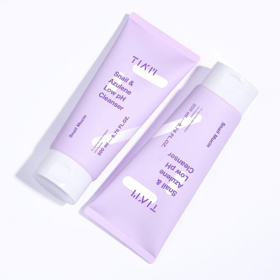 Мягкий гель для умывания с улиткой и азуленом TIAM Snail & Azulene Low pH Cleanser