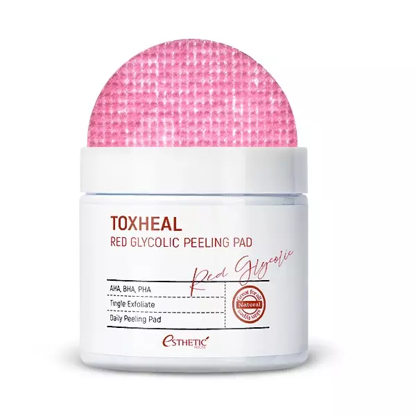 Пилинг-подушечки Миндальные ESTHETIC HOUSE Toxheal Red Glyucolic Peeling Pad