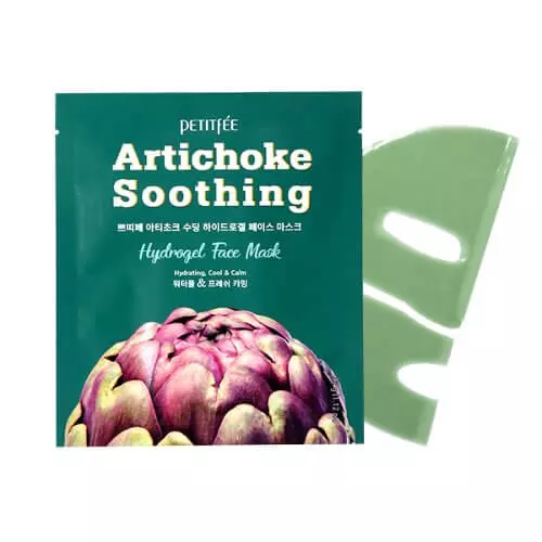 Гидрогелевая маска с артишоком PETITFEE Artichoke Soothing Hydrogel Face Mask