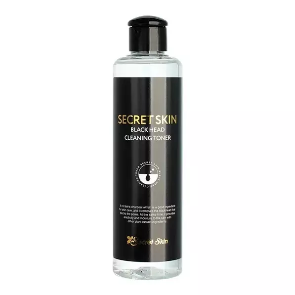 Тонер для лица с древесным углем Secret Skin Black Head Cleansing Toner