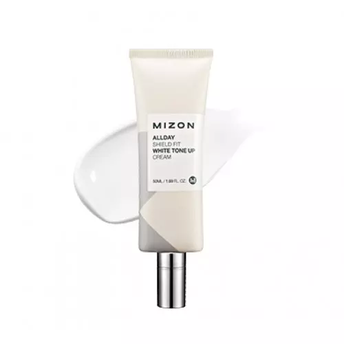 Отбеливающий увлажняющий крем для лица MIZON Allday Shieldshit White Tone Up Cream